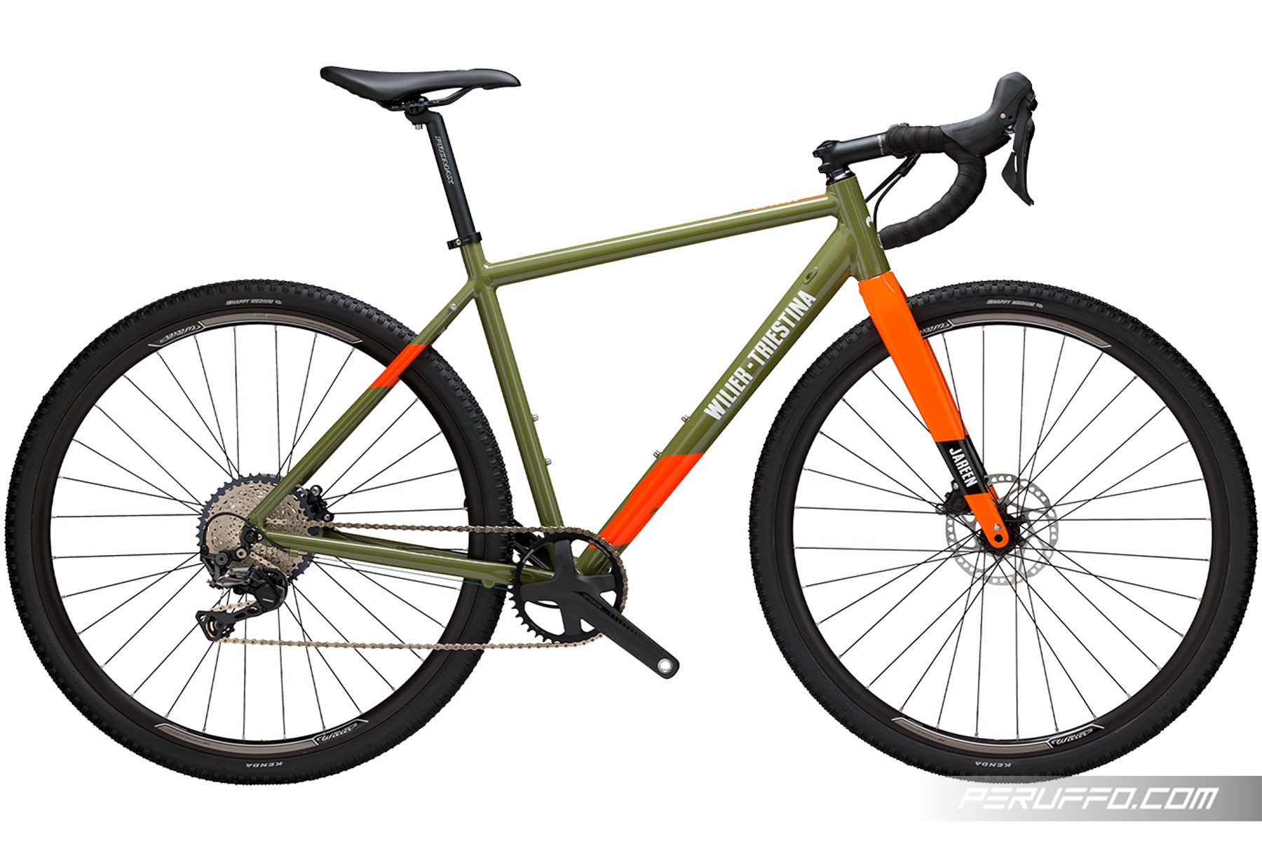 Wilier Triestina Jareen Shimano GRX 11v Wilier Triestina DD28 THRU AXLE Wilier Triestina Jareen Shimano GRX 11v Wilier Triestina DD28 THRU AXLE J16 Green / Orange Glossy
