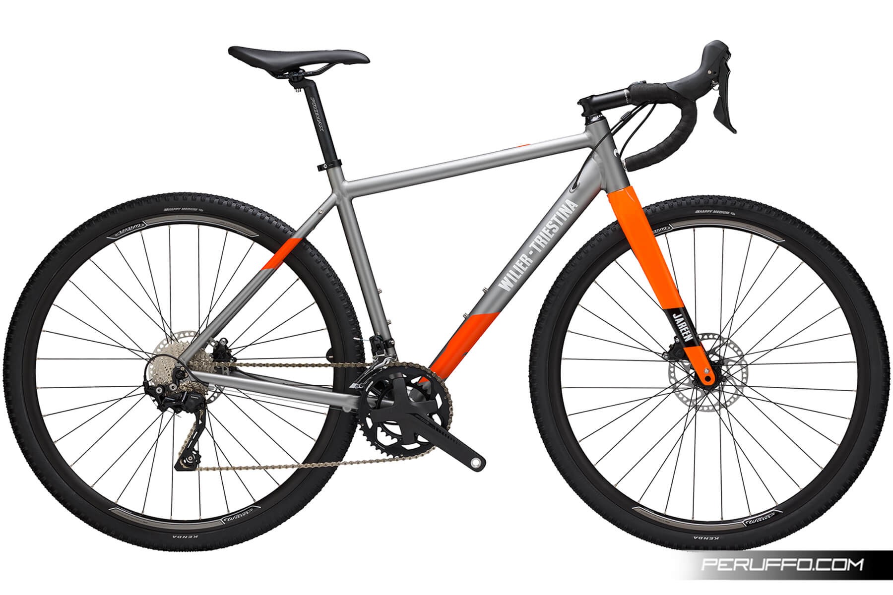 Wilier Triestina Jareen Shimano GRX 10v Wilier Triestina DD28 THRU AXLE J14 Grey / Orange Glossy