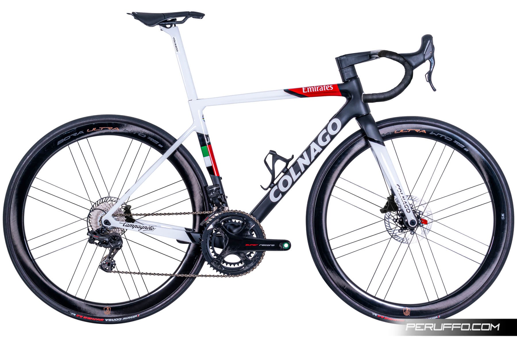 Colnago V3Rs Capsule Collection UAE Team Emirates Campagnolo Super Record EPS 12v Bora Ultra WTO DB Colnago V3Rs Capsule Collection UAE Team Emirates Campagnolo Super Record EPS 12v Bora Ultra WTO DB Capsule Collection UAE Team EMIRATES White