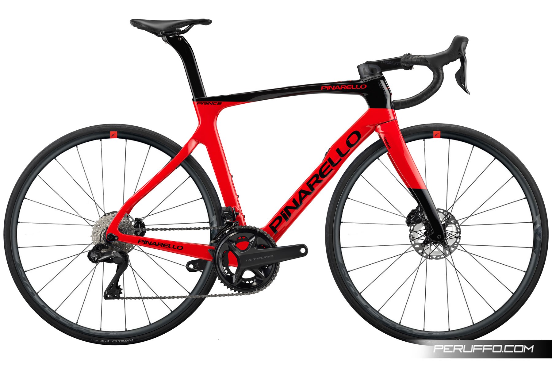 Pinarello Prince Disc Shimano Ultegra R8170 Di2 12v Fulcrum Racing 5 DB Radiant Red Pinarello Prince Disc Shimano Ultegra R8170 Di2 12v Fulcrum Racing 5 DB Radiant Red Radiant Red (B212)